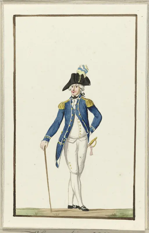 Montering van de schutterij van Vlaardingen, ca. 1787 Wall Art by anonymous - High-Resolution Digital Print
