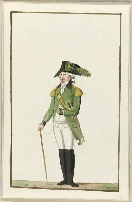 Montering van de Utrechtse scherpschutters, ca. 1787 Wall Art by anonymous - High-Resolution Digital Print
