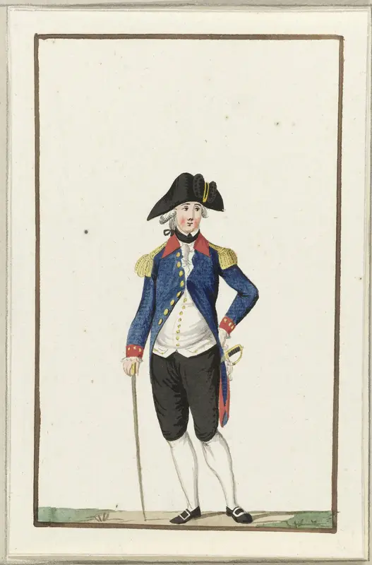 Montering van een exercitiegenootschap te Leiden, ca. 1787 Wall Art by anonymous - High-Resolution Digital Print