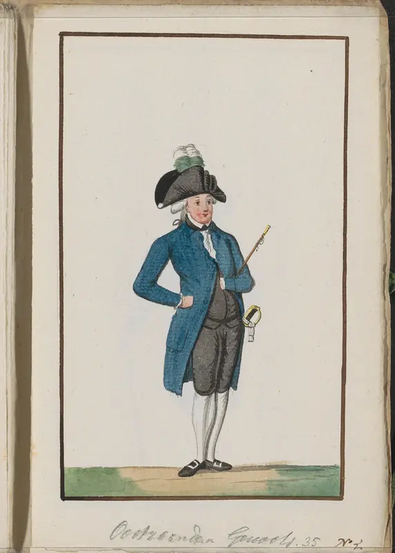 Montering van het exercitiegenootschap van Oostzaan, ca. 1785 Wall Art by anonymous - High-Resolution Digital Print