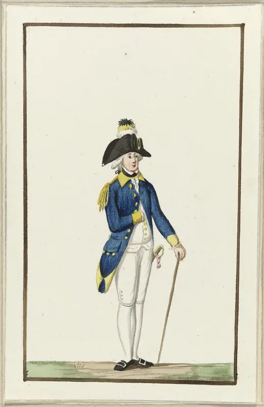 Montering van het exercitiegenootschap van Schiedam, ca. 1787 Wall Art by anonymous - High-Resolution Digital Print