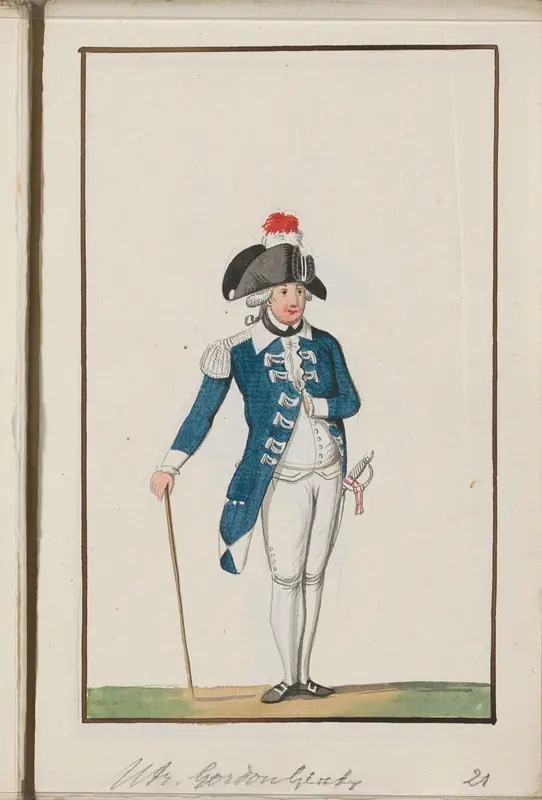 Montering van het Utrechtse Gordongenootschap, ca. 1785 Wall Art by anonymous - High-Resolution Digital Print