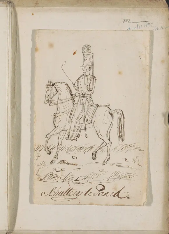 Montering van schutterij te paard, ca. 1875 Wall Art by anonymous - High-Resolution Digital Print
