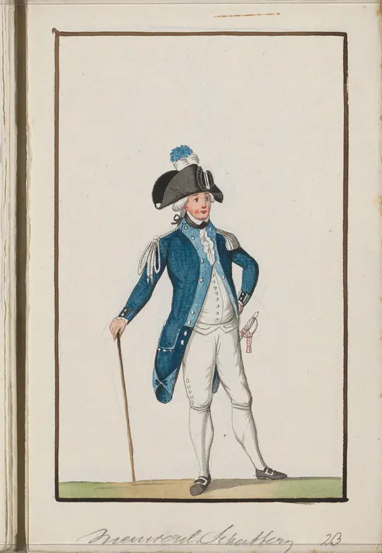 Montering van schutterij van Nieuwersluis, ca. 1785 Wall Art by anonymous - High-Resolution Digital Print