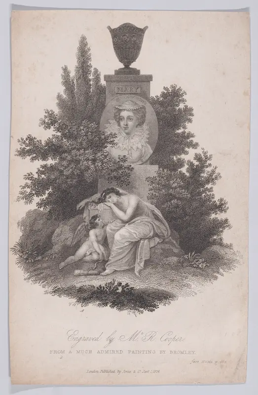 Monument of Mary, Queen of Scots, from "The History of England" Wall Art by Robert Cooper - High-Resolution Digital Print