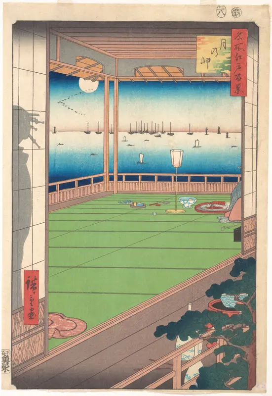 Moon-Viewing Location (Tsuki no Misaki), from the series One Hundred Famous Views of Edo (Meisho Edo Hyakkei)