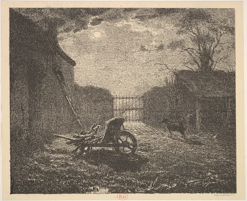 Moonlight Wall Art by Jean-François Millet - High-Resolution Digital Print
