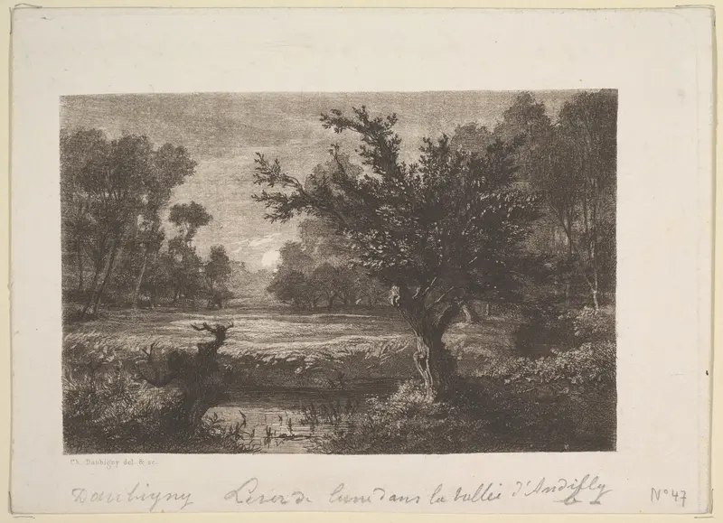 Moonrise in the Valley of the Andilly