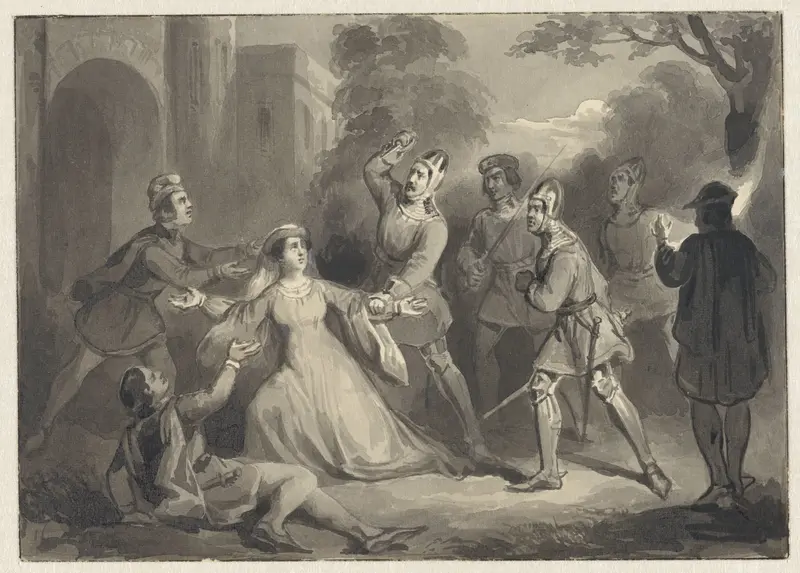 Moord op Alida van Poelgeest, 1392 Wall Art by Johann Wilhelm Kaiser (I) - High-Resolution Digital Print