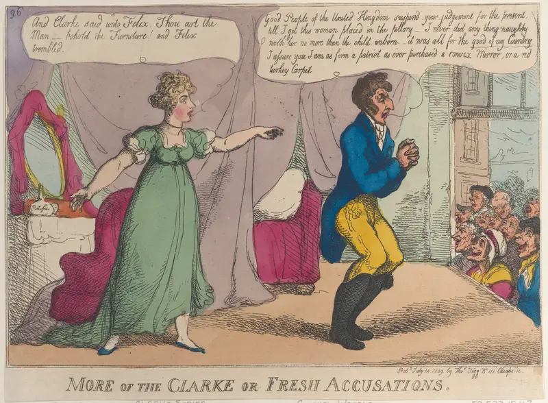 More of the Clarke or Fresh Accusations Wall Art by Thomas Rowlandson - High-Resolution Digital Print