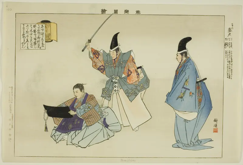 Morihisa, from the series "Pictures of No Performances (Nogaku Zue)"