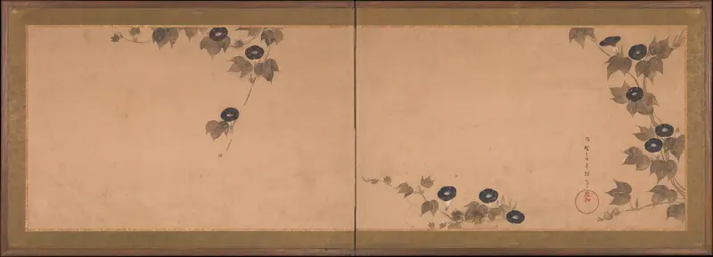 Morning Glories Wall Art by Tawaraya Sōri - High-Resolution Digital Print