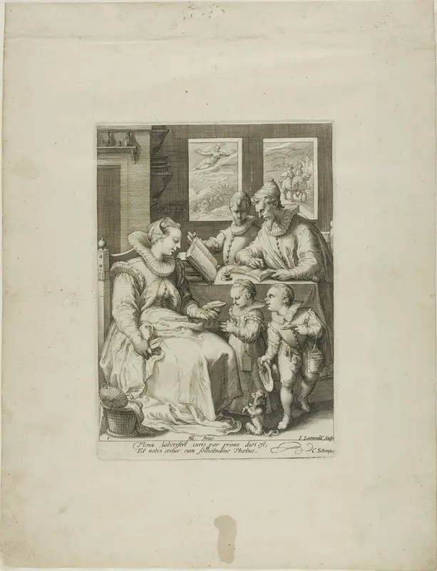 Morning, plate one from Four Times of Day