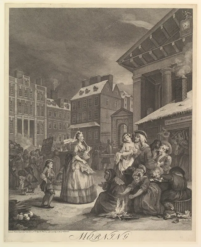 Morning: The Four Times of the Day Wall Art by William Hogarth - High-Resolution Digital Print