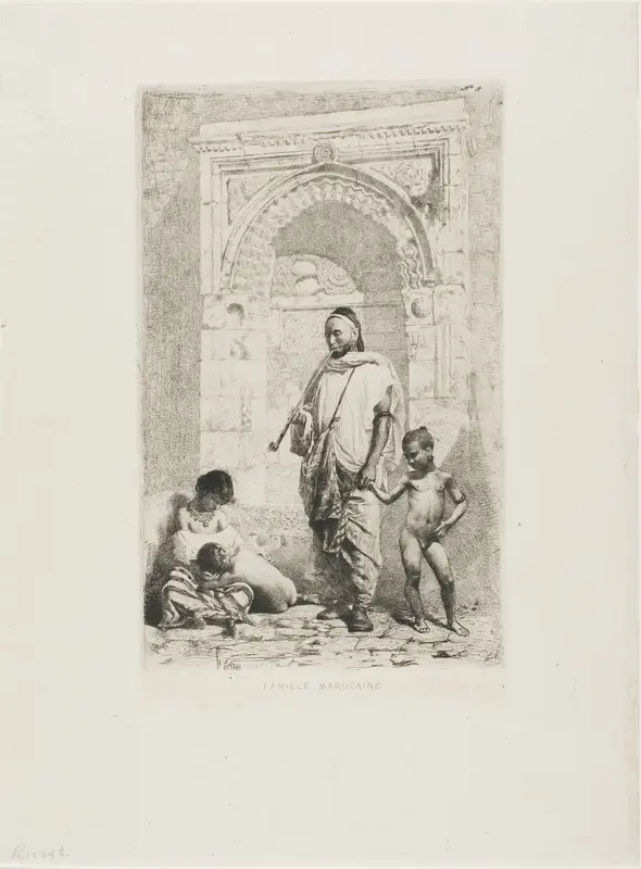 Moroccan Family Wall Art by Mariano Fortuny y Marsal - High-Resolution Digital Print