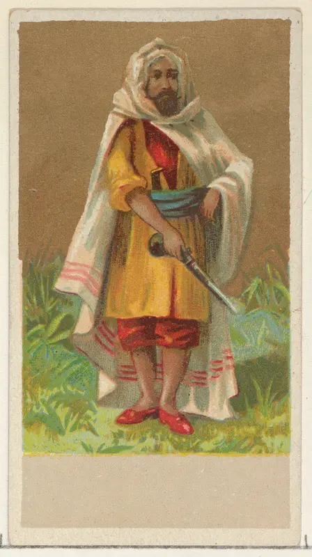 Morocco, from the Natives in Costume series (N16), Teofani Issue, for Allen & Ginter Cigarettes Brands Wall Art by Allen & Ginter - High-Resolution Digital Print