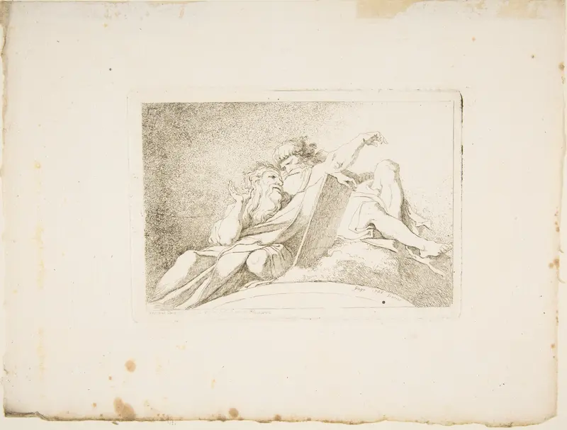 Moses and a Prophet Wall Art by Jean Honoré Fragonard - High-Resolution Digital Print