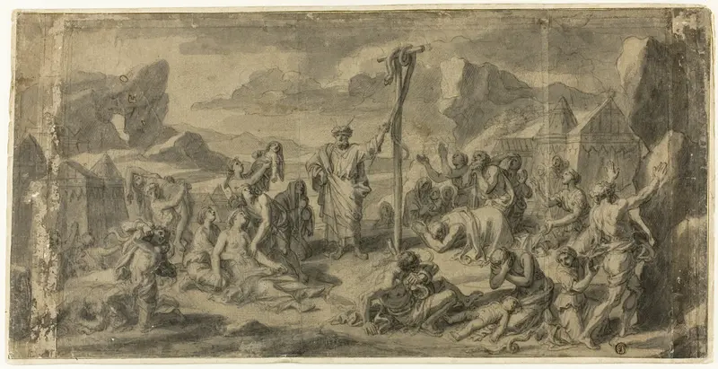 Moses and the Brazen Serpent Wall Art by François Verdier - High-Resolution Digital Print