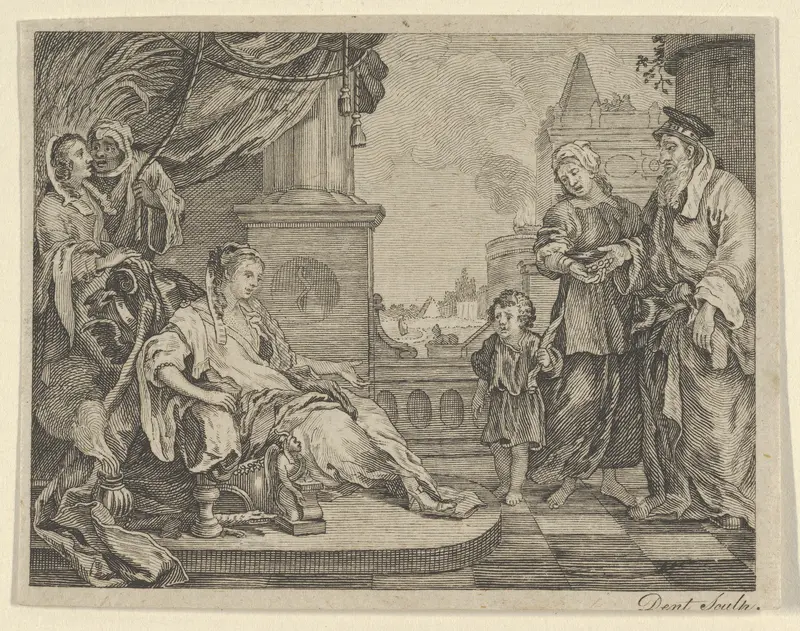 Moses Brought to Pharoah's Daughter Wall Art by Dent - High-Resolution Digital Print