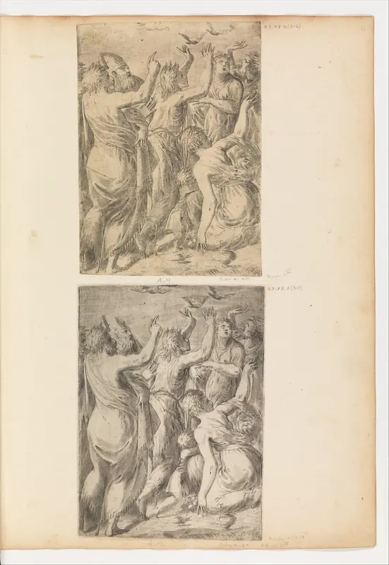 Moses Showing the Quails to the Israelites