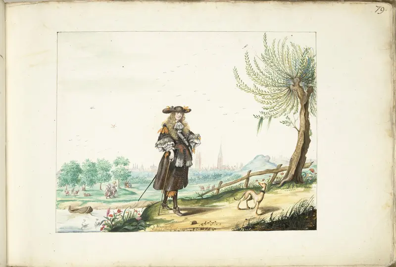 Moses ter Borch op het platteland buiten Zwolle Wall Art by Unknown - High-Resolution Digital Print