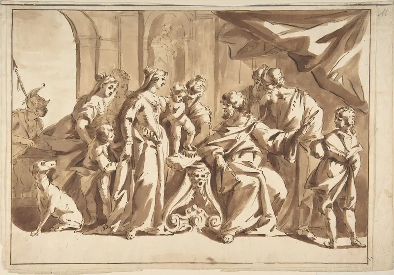 Moses Trampling on Pharaoh's Crown Wall Art by Anonymous, Italian, Venetian, 18th century - High-Resolution Digital Print