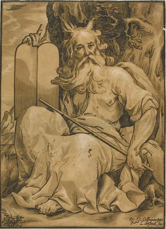 Moses with the Tables of the Law Wall Art by Ludolph Büsinck - High-Resolution Digital Print