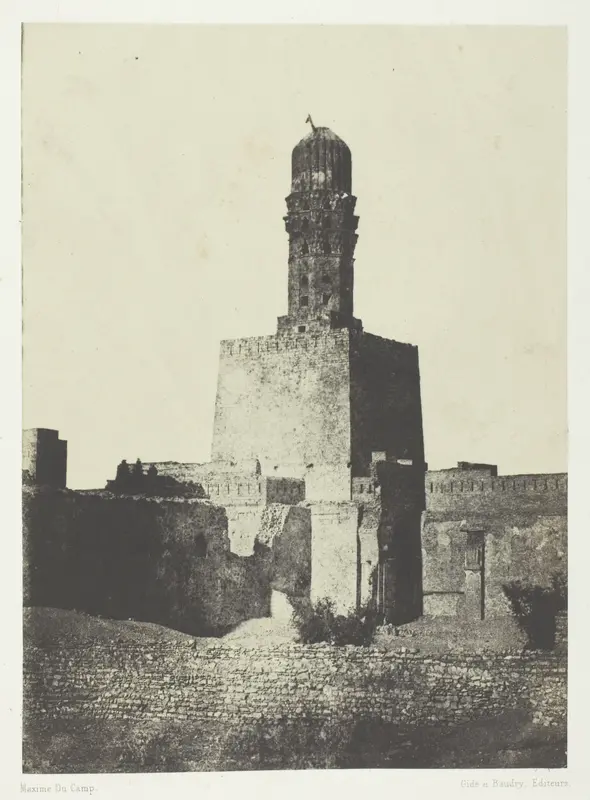 Mosquée du Khalife Haakem Biamrillah, Le Kaire, plate 4 from the album "Egypte, Nubie, Palestine et Syrie" (1852)