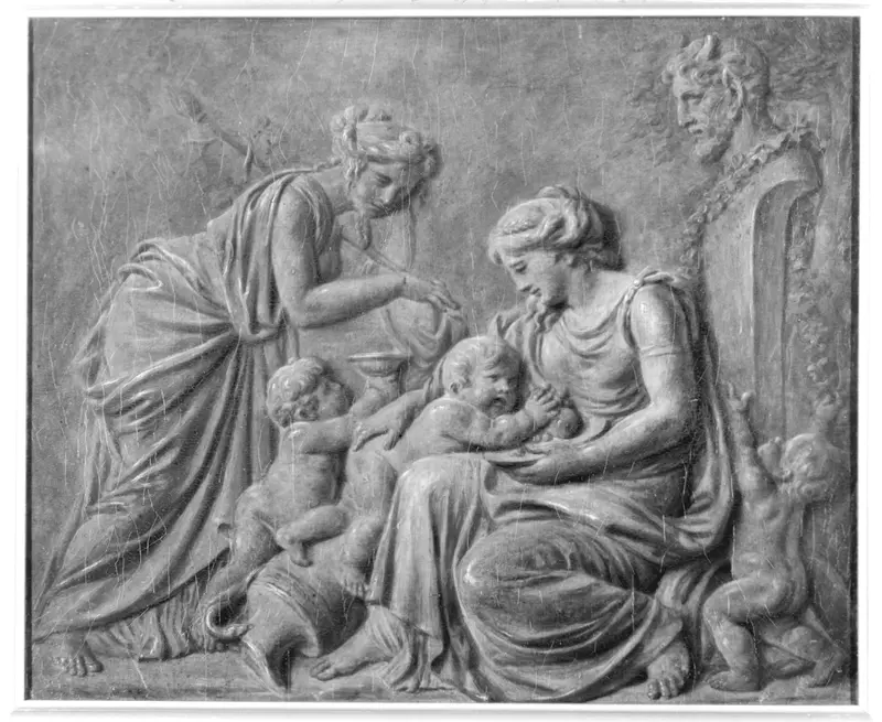Mother and Children Wall Art by Piat Joseph Sauvage - High-Resolution Digital Print