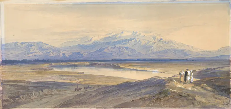 Mount Olympus from Larissa, Thessaly, Greece Wall Art by Edward Lear - High-Resolution Digital Print