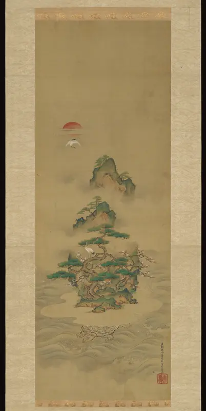Mount Penglai with Eight Views of Xiao and Xiang Wall Art by Kano Tansui Moritsune - High-Resolution Digital Print