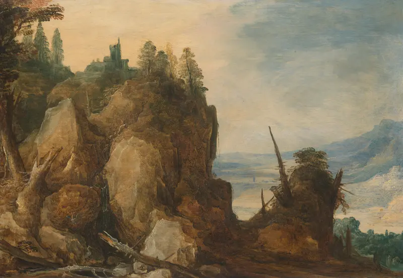 Mountain view Wall Art by Joos de Momper (II) - High-Resolution Digital Print
