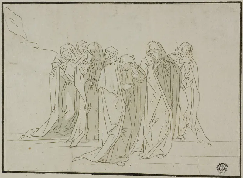 Mourning Figures Wall Art by Unknown artist - High-Resolution Digital Print