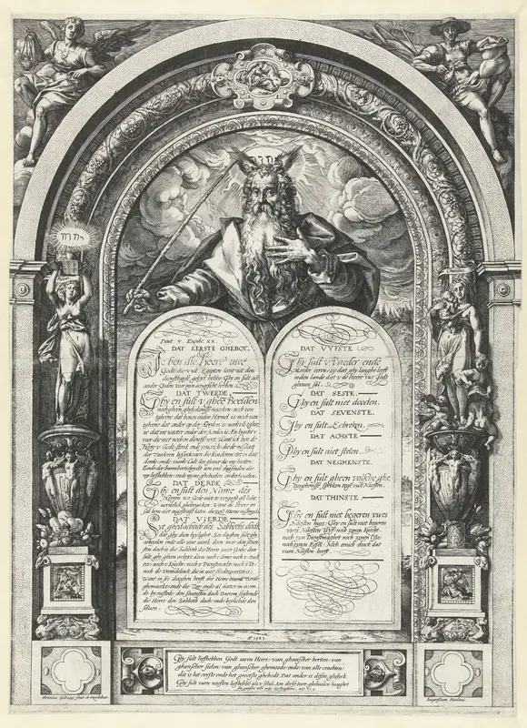 Mozes met de tafelen der wet Wall Art by Unknown - High-Resolution Digital Print
