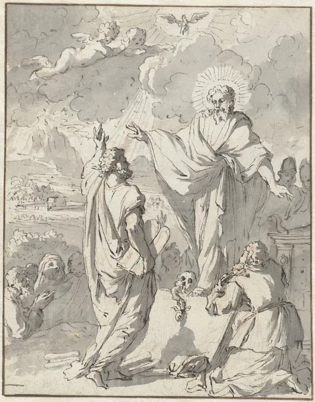 Mozes ontvangt van God de Tafelen der Wet Wall Art by Unknown - High-Resolution Digital Print