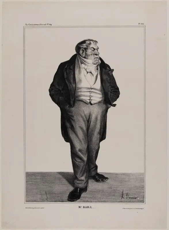 Mr. Baill.., plate 312 from Célébrités de la Caricature