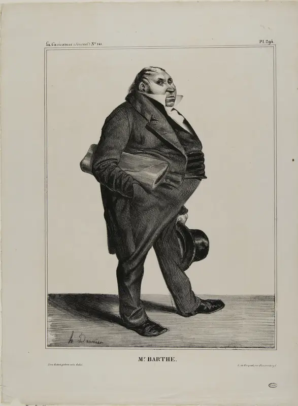Mr. Barthe, plate 294 from Célébrités de la Caricature