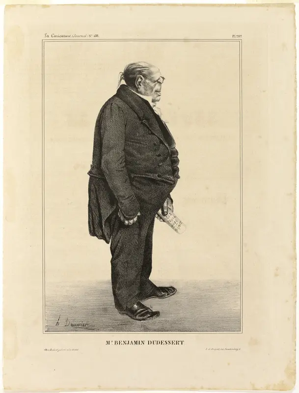 Mr. Benjamin Dudessert, plate 287 from Célébrités de la Caricature