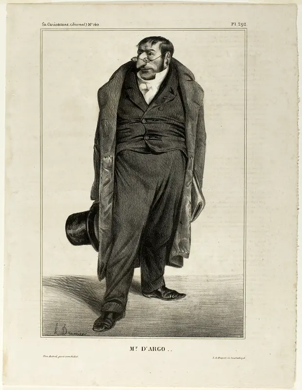 Mr. D'argo .., plate 292 from Célébrités de la Caricature