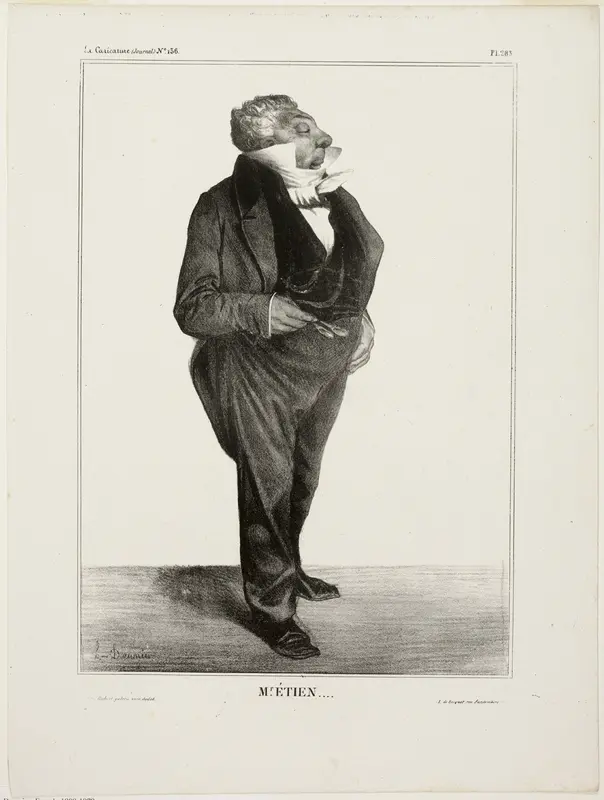 Mr. Étien...., plate 283 from Célébrités de la Caricature