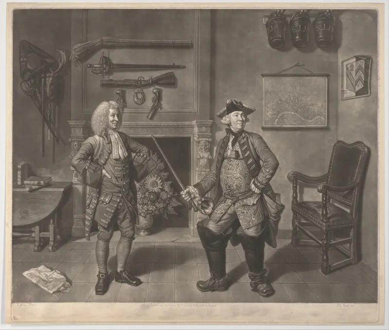 Mr. Foote in the Character of Major Sturgeon, in the Mayor of Garratt Wall Art by Johann Gottfried Haid - High-Resolution Digital Print