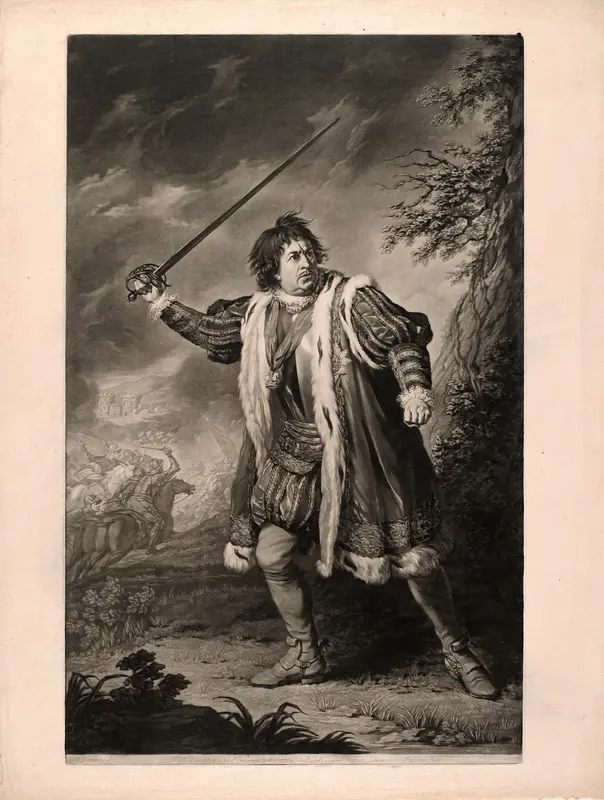 Mr. Garrick in "Richard the Third" Wall Art by John Dixon - High-Resolution Digital Print