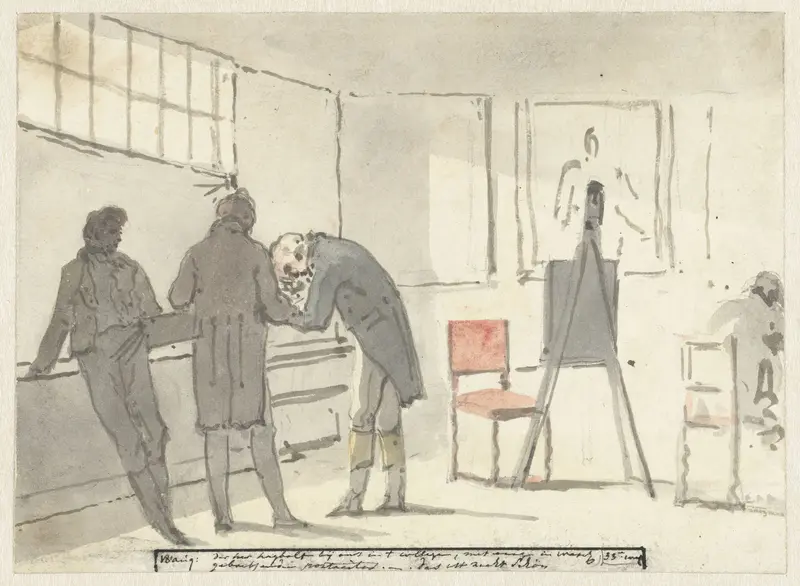 ‘Mr Hagbolt Attending Our Class’ Christiaan Andriessen (1775-1846) Wall Art by Christiaan Andriessen - High-Resolution Digital Print