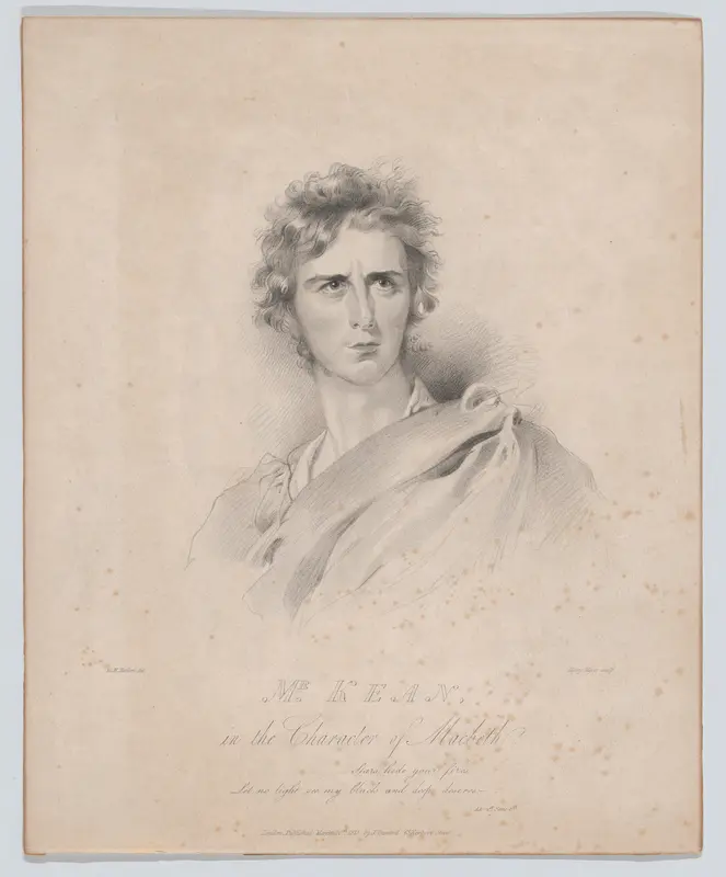 Mr. Kean in the Character of Macbeth Wall Art by Henry Meyer - High-Resolution Digital Print