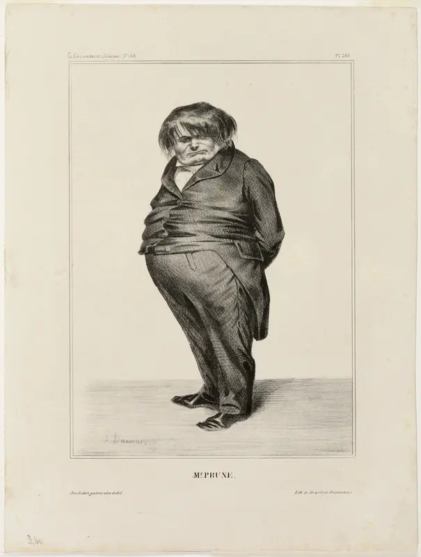 Mr. Prune, plate 288 from Célébrités de la Caricature