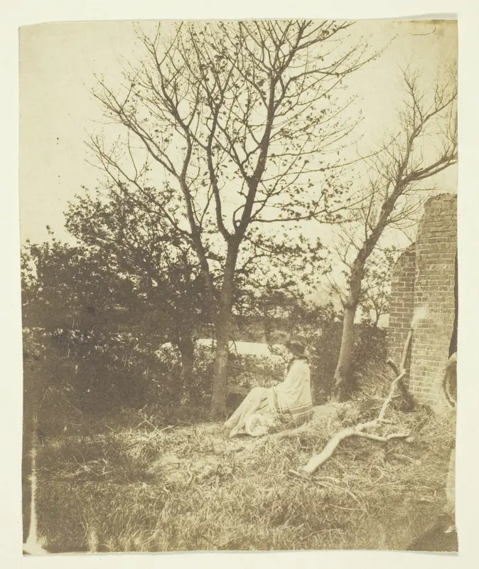 Mrs. Craik Seated Outdoors Wall Art by Unknown - High-Resolution Digital Print