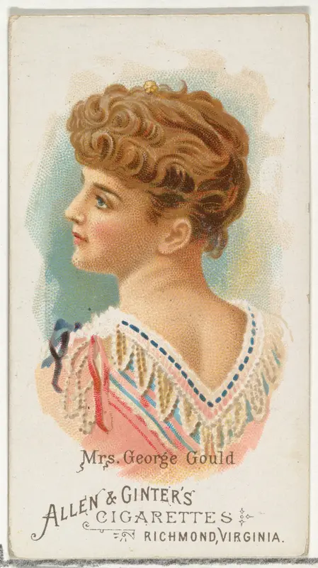 Mrs. George Gould (Edith M. Kingdon), from World's Beauties, Series 1 (N26) for Allen & Ginter Cigarettes Wall Art by Allen & Ginter - High-Resolution Digital Print