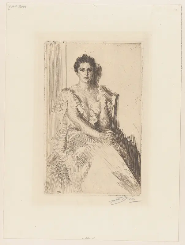 Mrs. Grover Cleveland II Wall Art by Anders Zorn - High-Resolution Digital Print