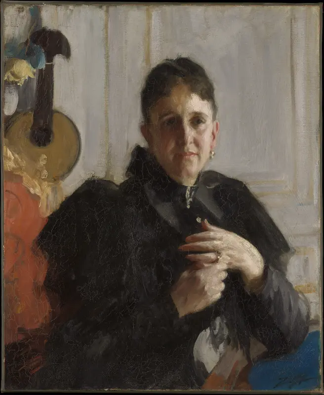 Mrs. John Crosby Brown (Mary Elizabeth Adams, 1842–1918) Wall Art by Anders Zorn - High-Resolution Digital Print