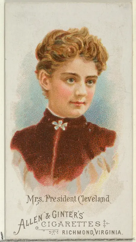 Mrs. President Cleveland, from World's Beauties, Series 1 (N26) for Allen & Ginter Cigarettes Wall Art by Allen & Ginter - High-Resolution Digital Print